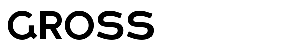 Gross font preview